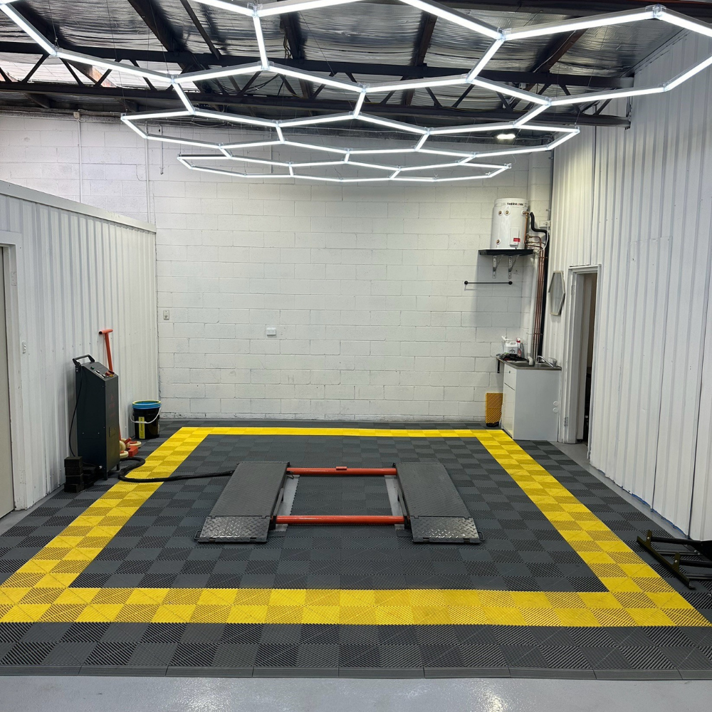 Swisstrax Ribtrax Citrus Yellow Garage Flooring Tile