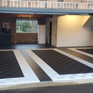 Swisstrax Vinyltrax Black Oak Garage Floor Tile
