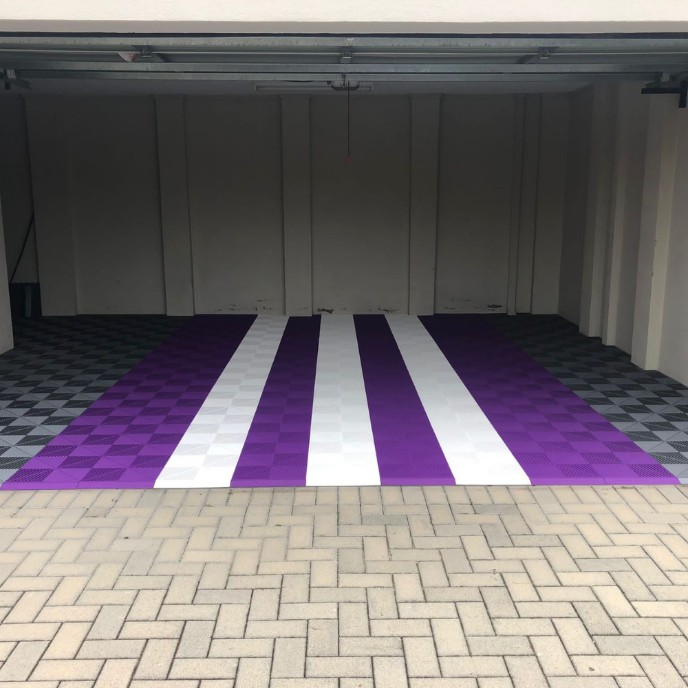 Swisstrax Ribtrax Cosmic Purple Garage Floor Tile
