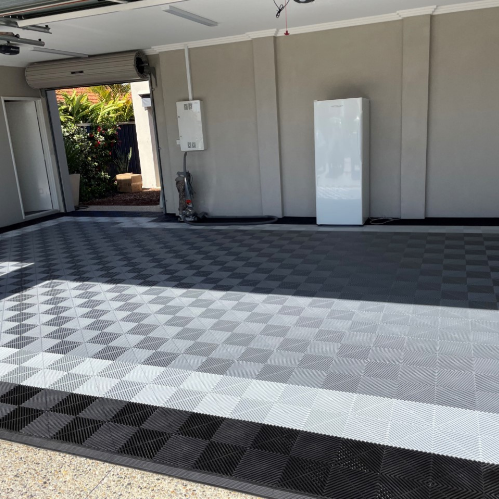Swisstrax Ribtrax Pearl Silver Garage Floor Tile