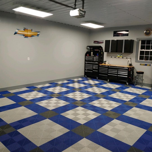 Swisstrax Ribtrax Royal Blue Garage Floor Tile