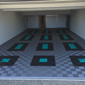 Swisstrax Ribtrax Teal Garage Floor Tile