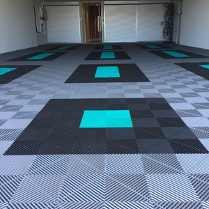 Swisstrax Ribtrax Teal Garage Floor Tile