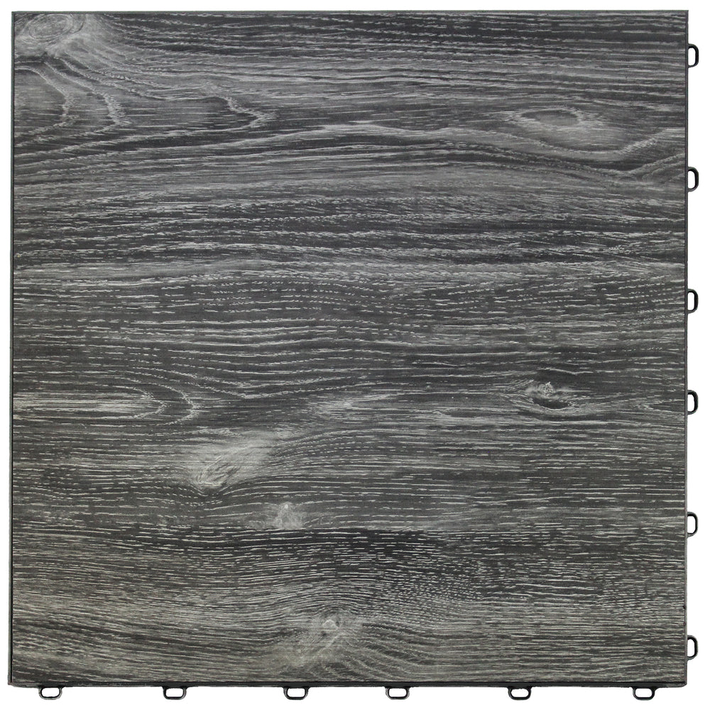 Swisstrax Vinyltrax Black Oak Garage Floor Tile