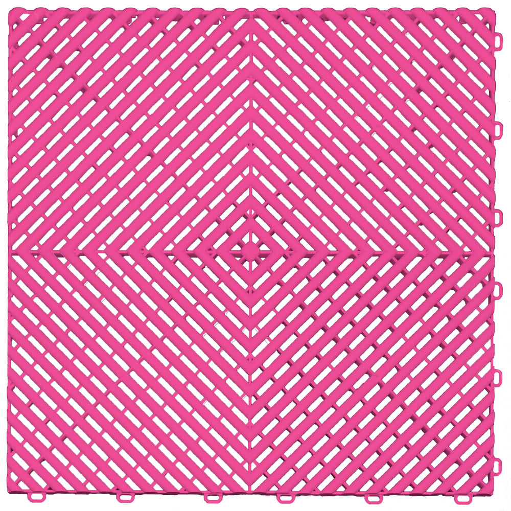 Swisstrax Ribtrax Carnival Pink Garage Flooring Tile