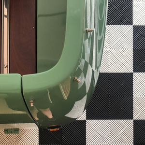 Swisstrax Ribtrax Jet Black Garage Floor Tile