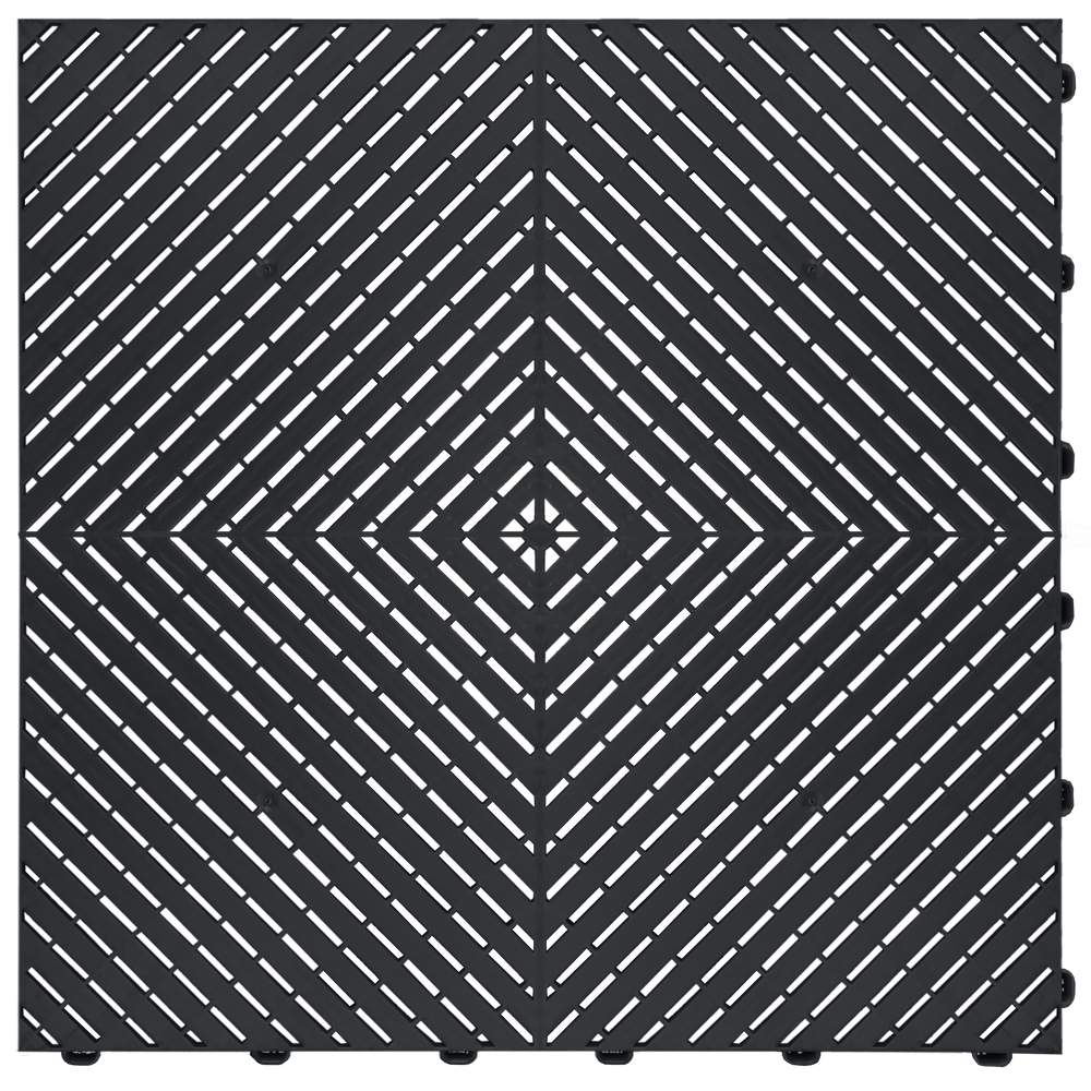 
            
                Load image into Gallery viewer, Swisstrax Smoothtrax Jet Black Garage Floor Tile
            
        
