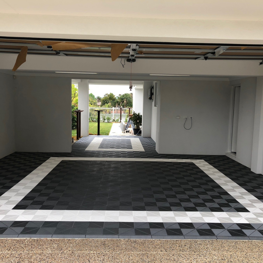 Swisstrax Ribtrax Pearl Grey Garage Floor Tile
