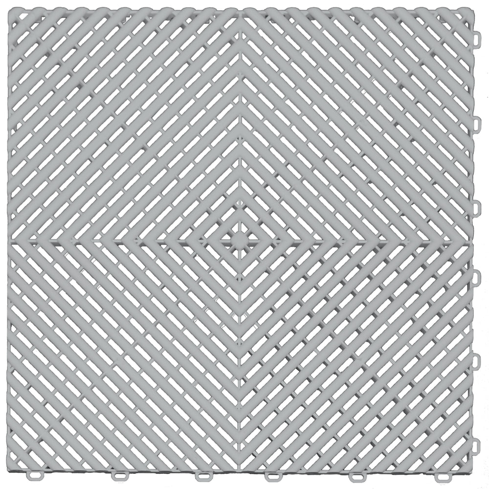 Swisstrax Ribtrax Pearl Silver Garage Floor Tile