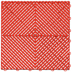 Swisstrax Ribtrax Racing Red Garage Floor Tile