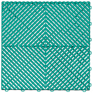 Swisstrax Ribtrax Teal Garage Floor Tile