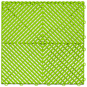 Swisstrax Ribtrax Techno Green Garage Floor Tile