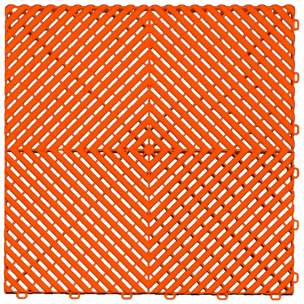 Swisstrax Ribtrax Tropical Orange Garge Floor Tile