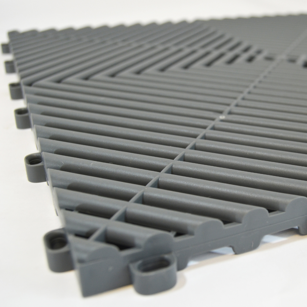 Swisstrax Ribtrax Slate Grey Garage Floor Tile