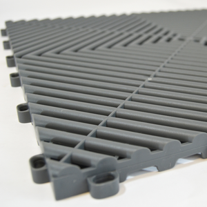 Swisstrax Ribtrax Slate Grey Garage Floor Tile