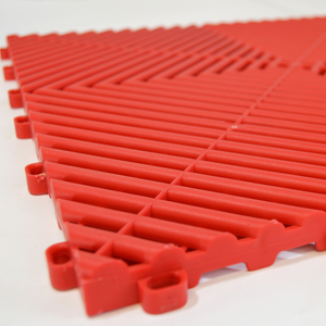 Swisstrax Ribtrax Racing Red Garage Floor Tile
