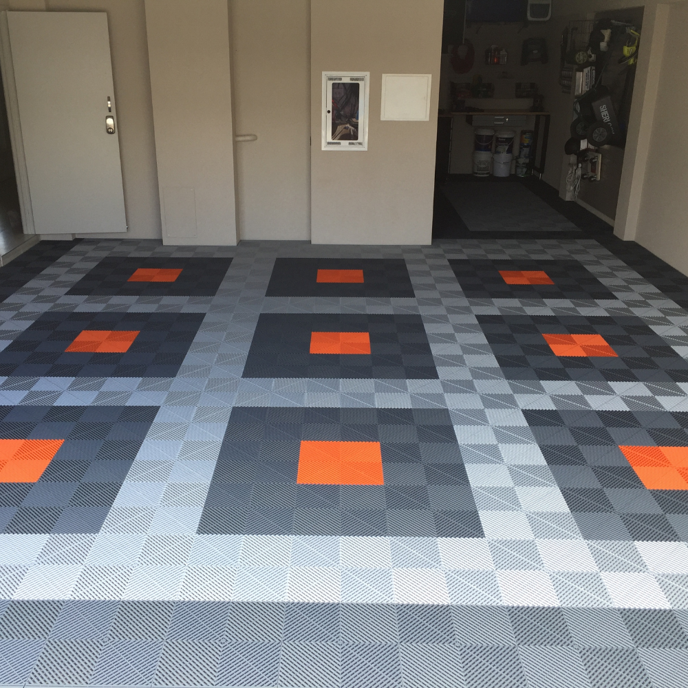 Swisstrax Ribtrax Slate Grey Garage Floor Tile