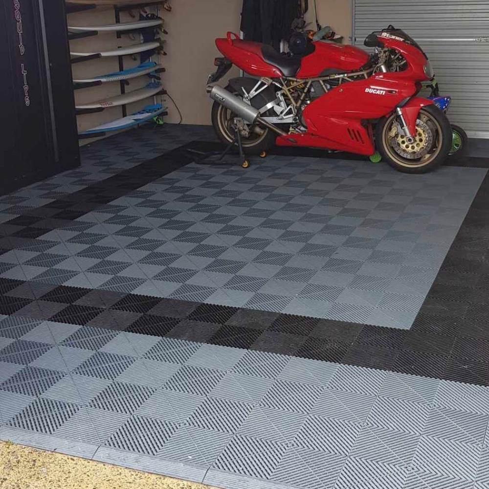 Swisstrax Ribtrax Slate Grey Garage Floor Tile