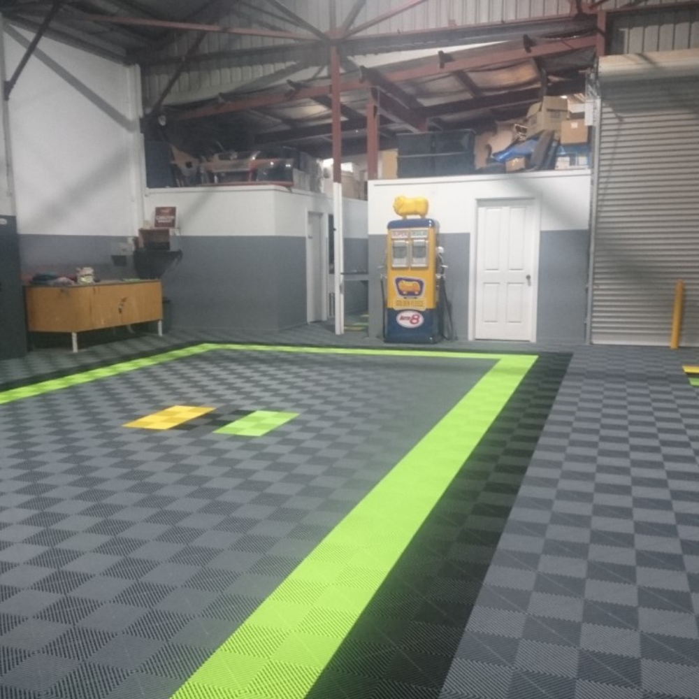 Swisstrax Ribtrax Slate Grey Garage Floor Tile