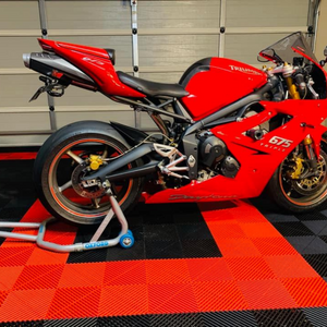 Swisstrax Ribtrax Racing Red Garage Floor Tile