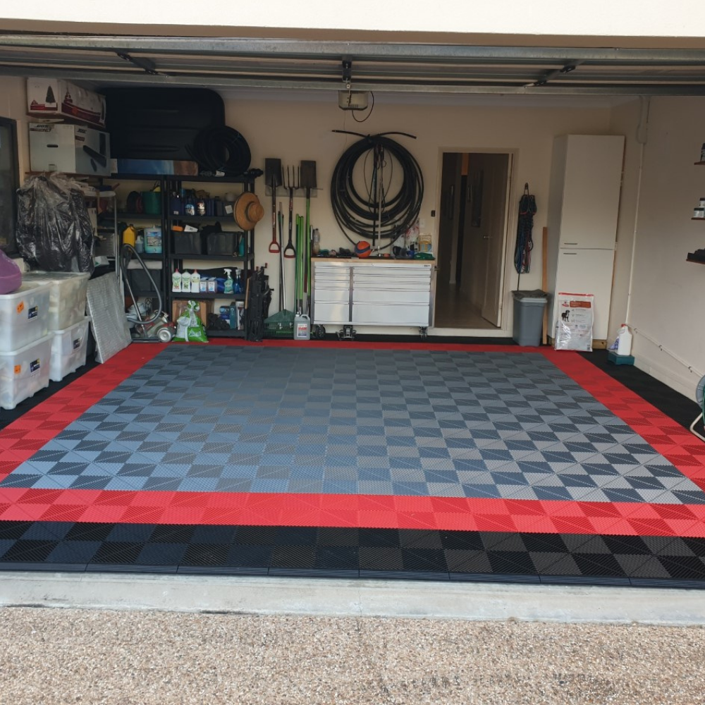 Swisstrax Ribtrax Pearl Grey Garage Floor Tile