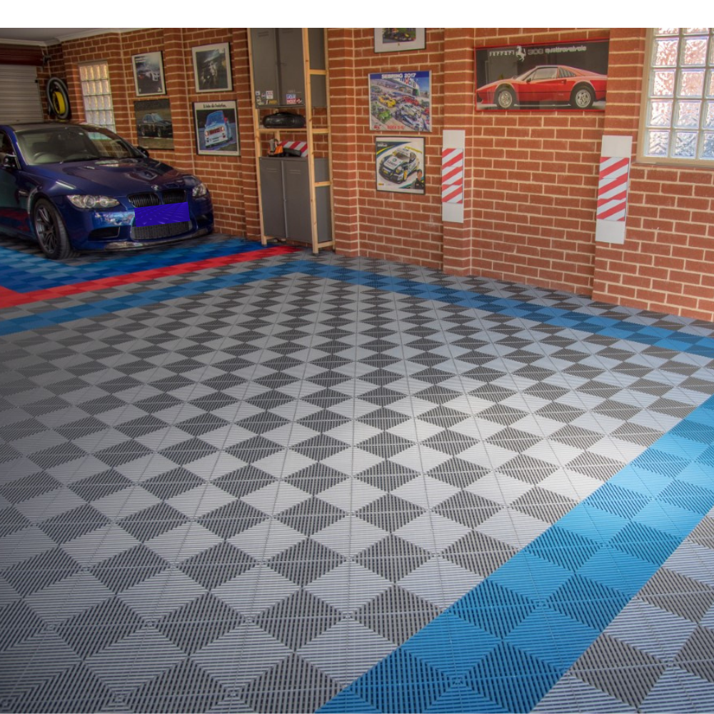 Swisstrax Ribtrax Royal Blue Garage Floor Tile
