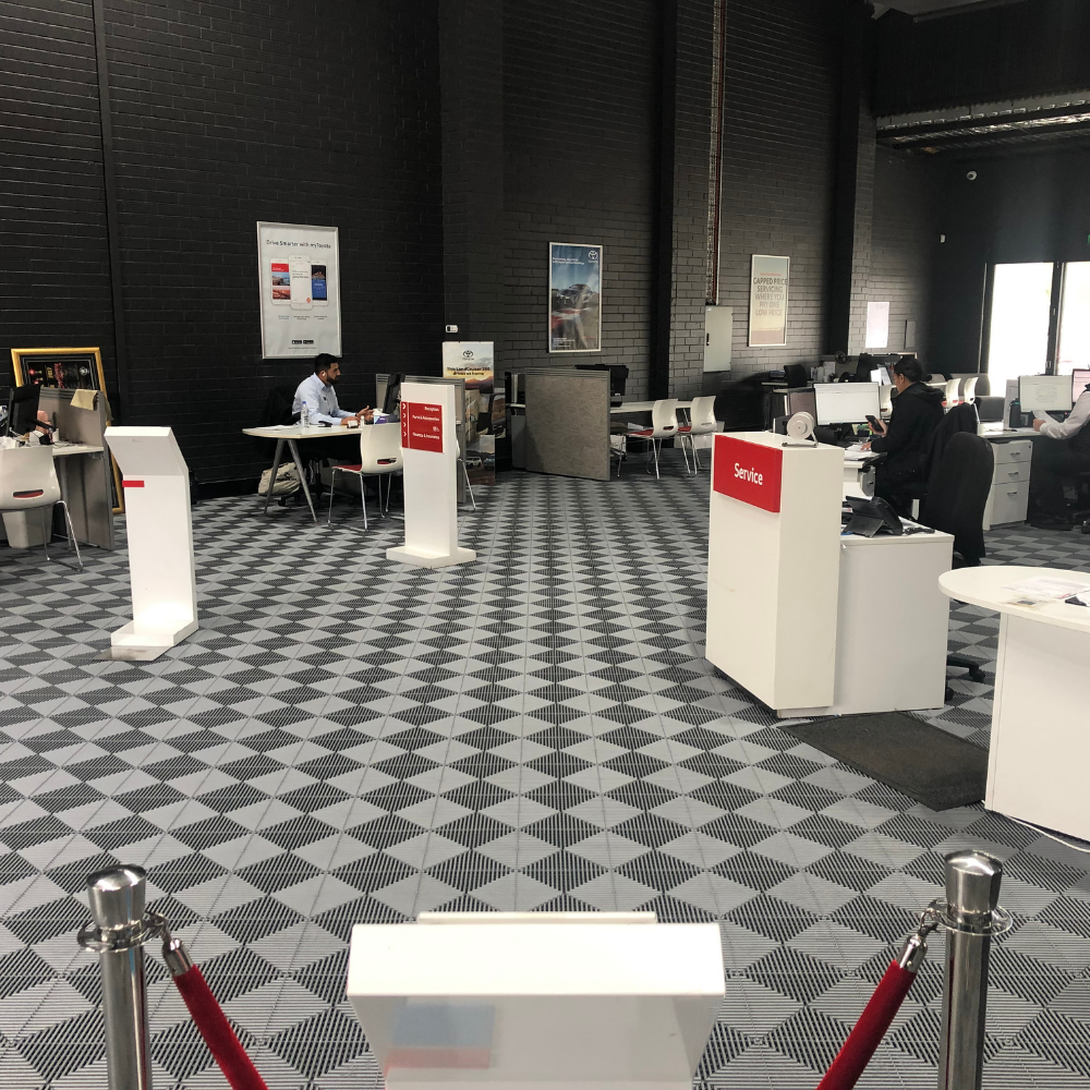 Swisstrax Ribtrax Pearl Grey Garage Floor Tile