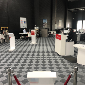 Swisstrax Ribtrax Pearl Grey Garage Floor Tile