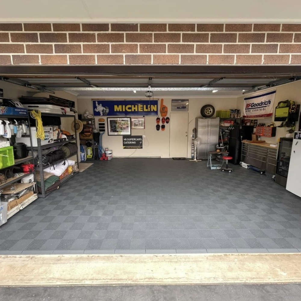 Swisstrax Smoothtrax Slate Grey Garage Floor Tile