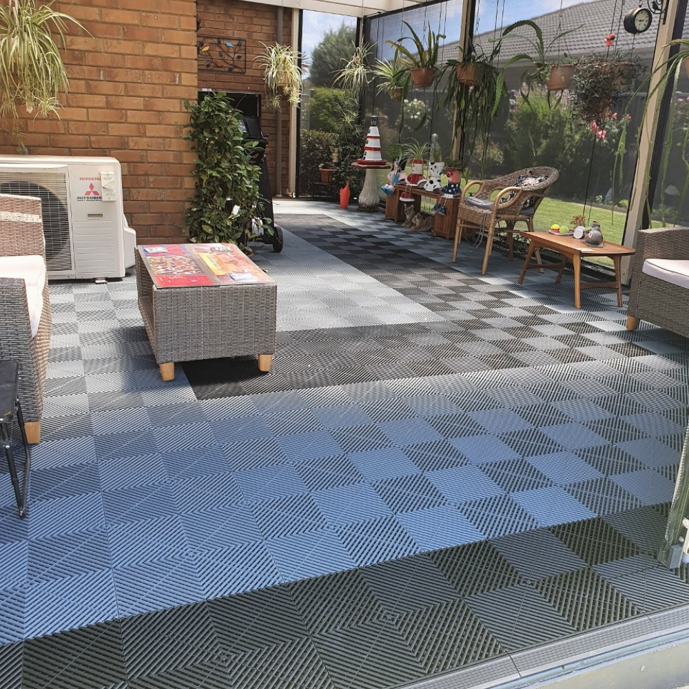 Swisstrax Ribtrax Pearl Grey Garage Floor Tile