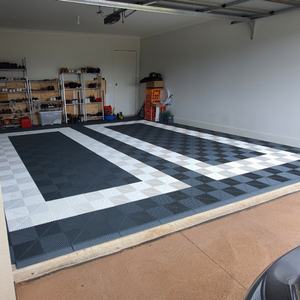 Swisstrax Ribtrax Slate Grey Garage Floor Tile