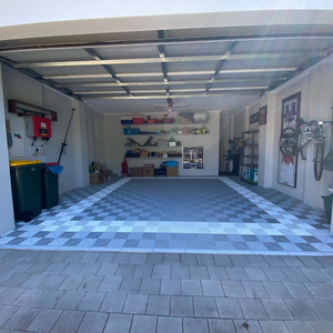 Swisstrax Ribtrax Pearl Silver Garage Floor Tile