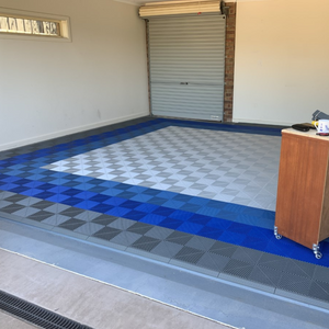 Swisstrax Ribtrax Pearl Silver Garage Floor Tile