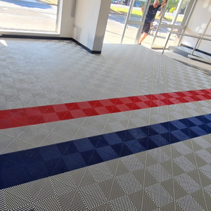 Swisstrax Ribtrax Pearl Silver Garage Floor Tile