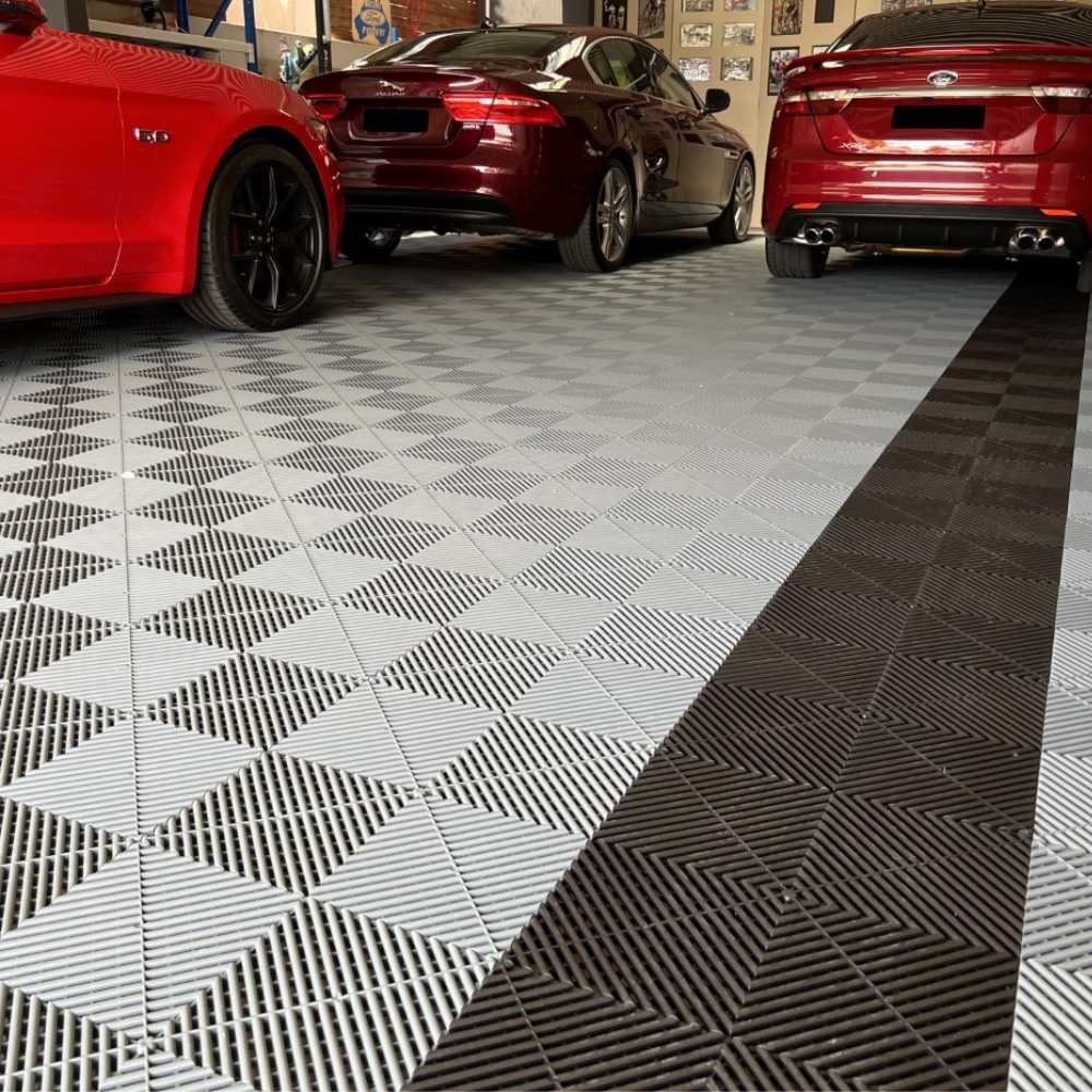 Swisstrax Ribtrax Pearl Grey Garage Floor Tile
