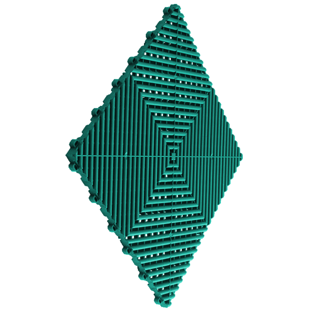 Swisstrax Ribtrax Teal Garage Floor Tile
