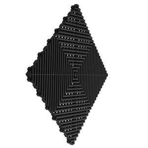 Swisstrax Ribtrax Jet Black Garage Floor Tile