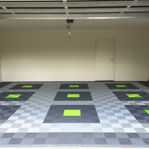 Swisstrax Ribtrax Pearl Silver Garage Floor Tile