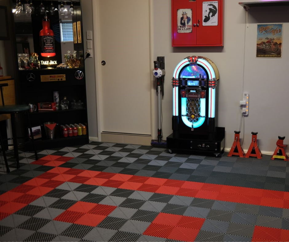 Swisstrax Ribtrax Slate Grey Garage Floor Tile
