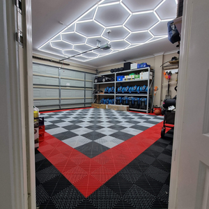 Swisstrax Ribtrax Pearl Silver Garage Floor Tile