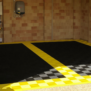 Swisstrax Ribtrax Citrus Yellow Garage Flooring Tile