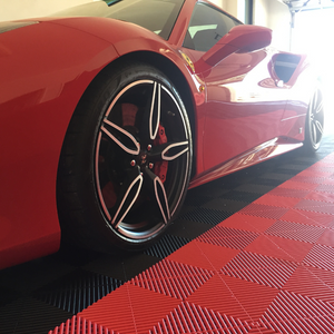 Swisstrax Ribtrax Racing Red Garage Floor Tile