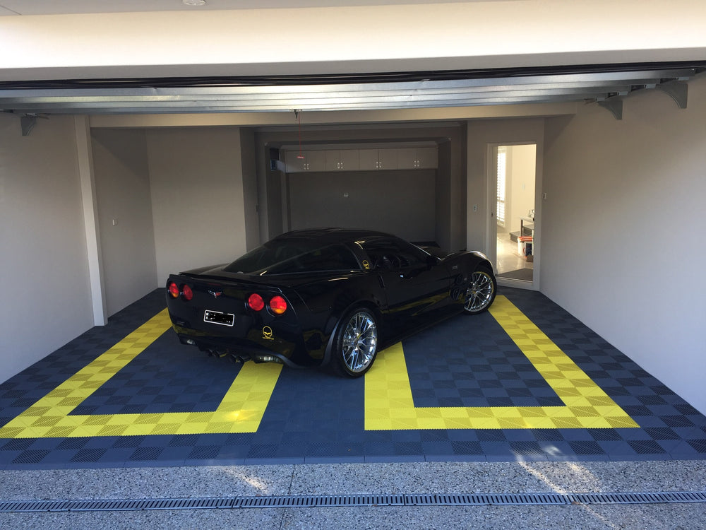 Swisstrax Ribtrax Citrus Yellow Garage Flooring Tile
