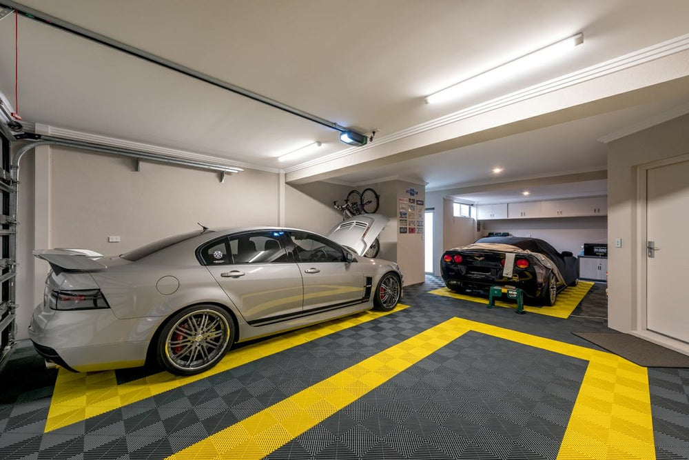 Swisstrax Ribtrax Citrus Yellow Garage Flooring Tile